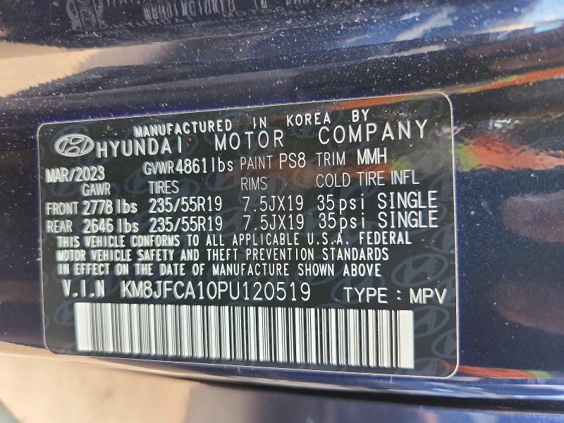 Продажа на аукционе авто 2023 Hyundai Tucson, vin: KM8JFCA10PU120519, номер лота: 63750486