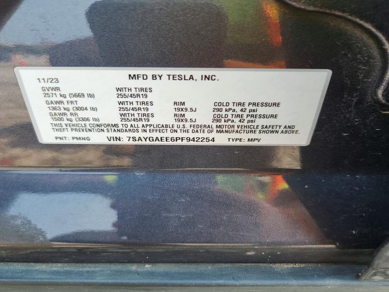 Продаж на аукціоні авто 2023 Tesla Model Y, vin: 7SAYGAEE6PF942254, номер лоту: 63444566