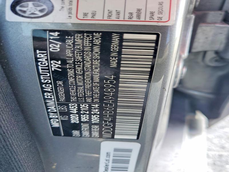 64023986 :رقم المزاد ، WDDGF4HB6EA948954 vin ، 2014 Mercedes-benz C مزاد بيع
