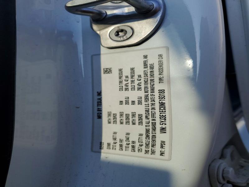 Aukcja sprzedaży 2022 Tesla Model 3, vin: 5YJ3E1EC8NF193188, numer aukcji: 66961626