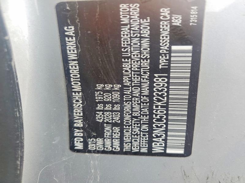 Продажа на аукционе авто 2015 Bmw 428, vin: WBA3N3C56FK233981, номер лота: 64196316