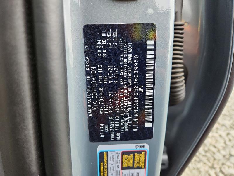 Продажа на аукционе авто 2024 Kia Ev9, vin: KNDAEFS58R6039950, номер лота: 63620586