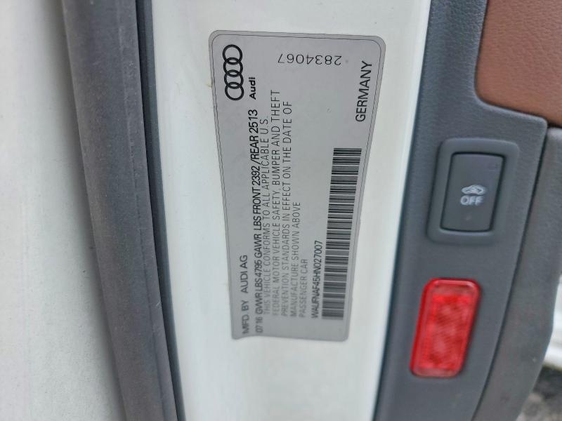 Продажа на аукционе авто 2017 Audi A4, vin: WAUFNAF45HN027007, номер лота: 65237576