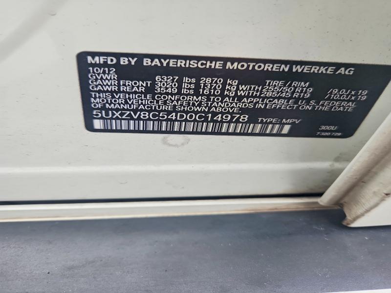 Aukcja sprzedaży 2013 Bmw X5, vin: 5UXZV8C54D0C14978, numer aukcji: 67000176