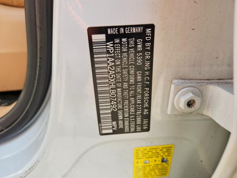 Продажа на аукционе авто 2017 Porsche Macan, vin: WP1AA2A5XHLB07492, номер лота: 65511096