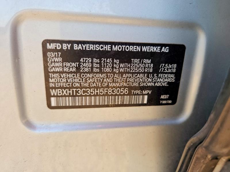 Aukcja sprzedaży 2017 Bmw X1, vin: WBXHT3C35H5F83056, numer aukcji: 66921796