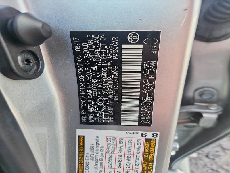 Продаж на аукціоні авто 2018 Toyota Camry, vin: JTNB11HK1J3034946, номер лоту: 65948306