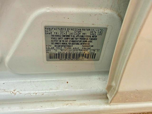 Aukcja sprzedaży 2019 Nissan Sentra, vin: 3N1AB7APXKY300417, numer aukcji: 64685106