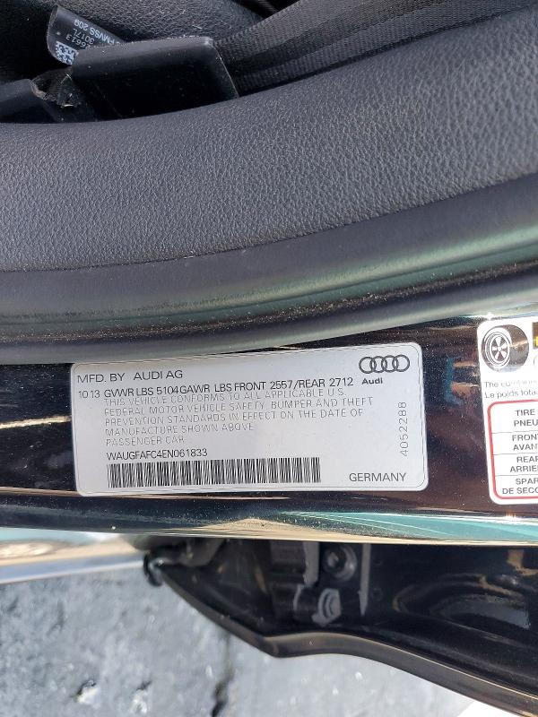 Продажа на аукционе авто 2014 Audi A6, vin: WAUGFAFC4EN061833, номер лота: 66501366