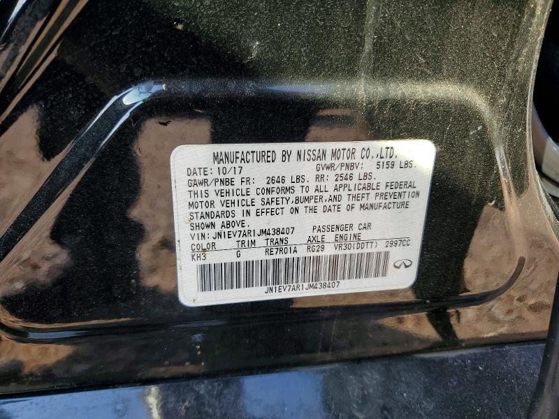 Продажа на аукционе авто 2018 Infiniti Q50, vin: JN1EV7AR1JM438407, номер лота: 65136346