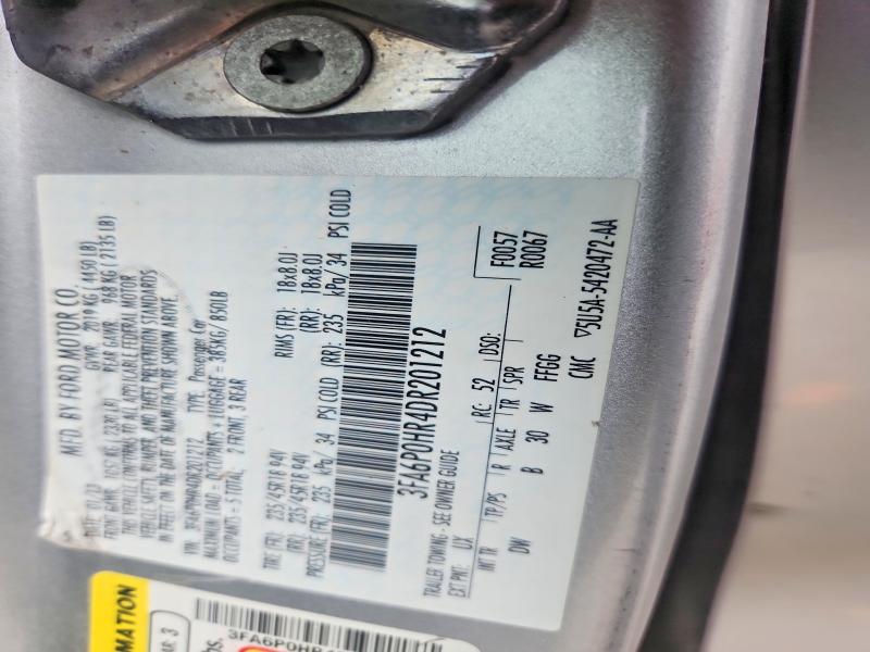 Продаж на аукціоні авто 2013 Ford Fusion, vin: 3FA6P0HR4DR201212, номер лоту: 65886076