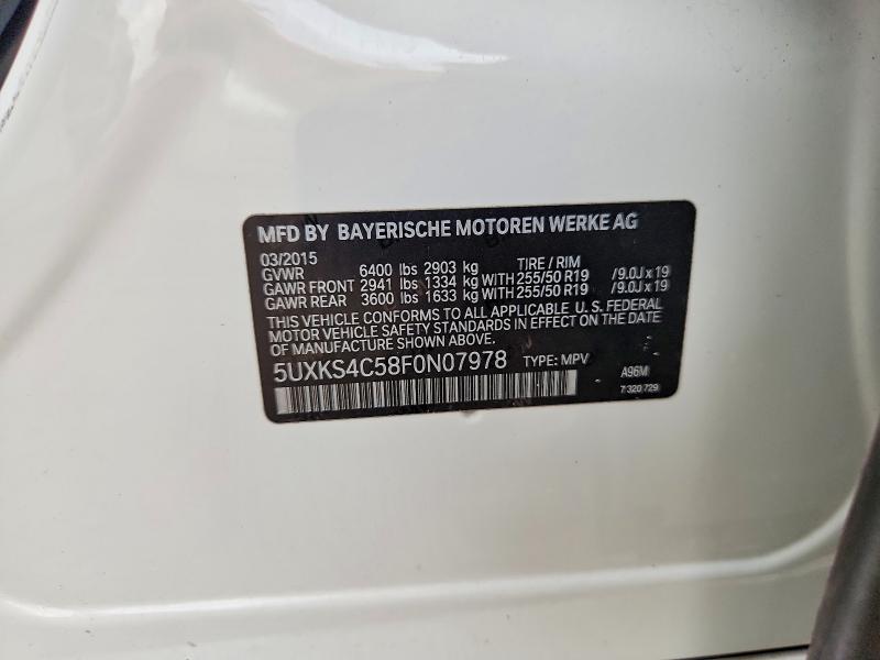Aukcja sprzedaży 2015 Bmw X5, vin: 5UXKS4C58F0N07978, numer aukcji: 63439626