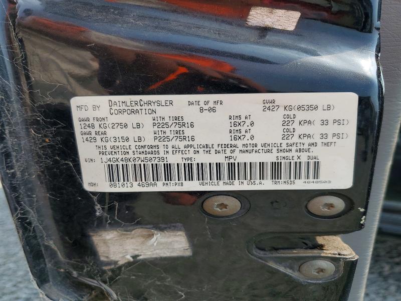 63394146 :رقم المزاد ، 1J4GK48K07W507391 vin ، 2007 Jeep Liberty مزاد بيع