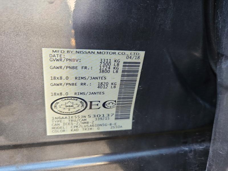 Продаж на аукціоні авто 2018 Nissan Titan, vin: 1N6AA1E55JN530137, номер лоту: 63968366