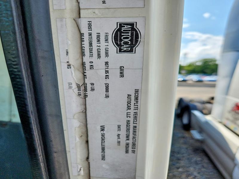 2011 Autocar Llc Xpeditor მანქანა იყიდება აუქციონზე, vin: 5VCACLLE8BH212852, აუქციონის ნომერი: 65813916