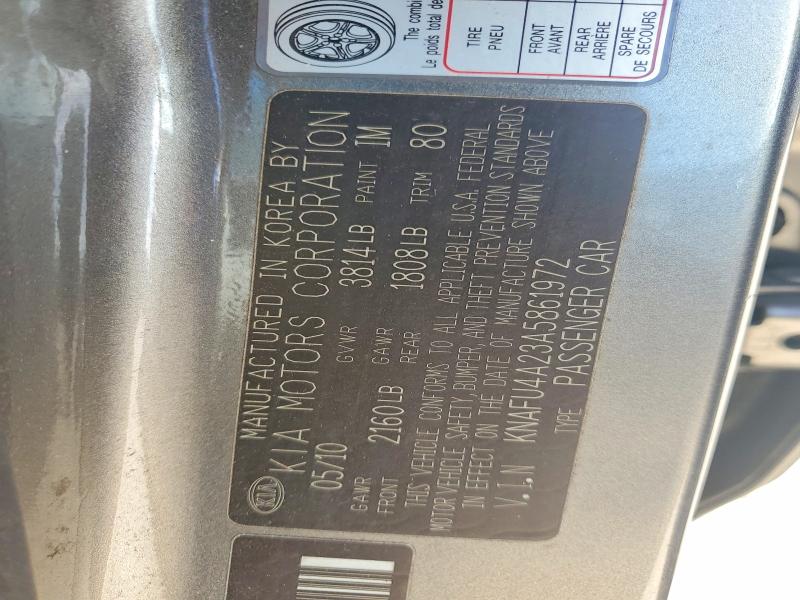 Auction sale of the 2010 Kia Forte, vin: KNAFU4A23A5861972, lot number: 63912696