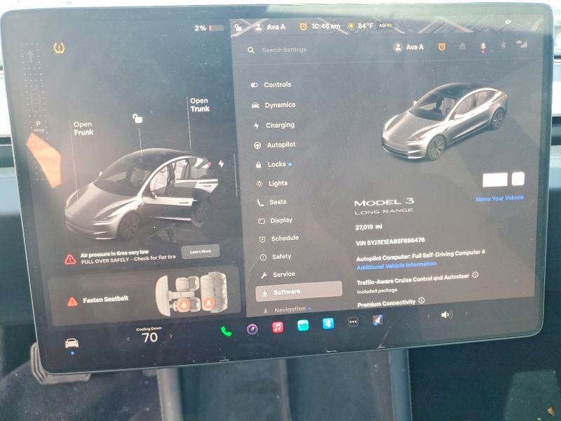 64849806 :رقم المزاد ، 5YJ3E1EA8SF896476 vin ، 2025 Tesla Model 3 مزاد بيع