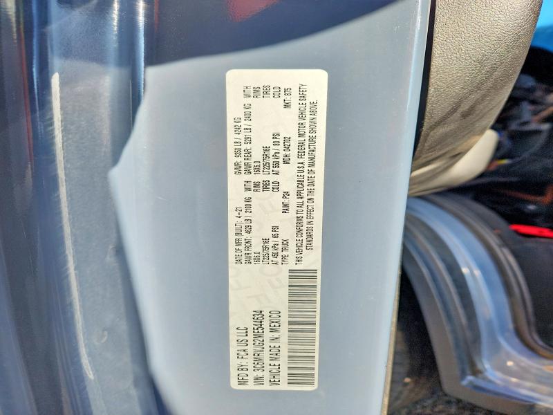 Aukcja sprzedaży 2021 Ram Promaster 3500, vin: 3C6MRVJG2ME544634, numer aukcji: 59746216