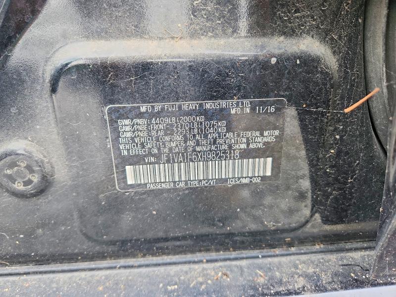 Aukcja sprzedaży 2017 Subaru Wrx, vin: JF1VA1F6XH9825318, numer aukcji: 65229846