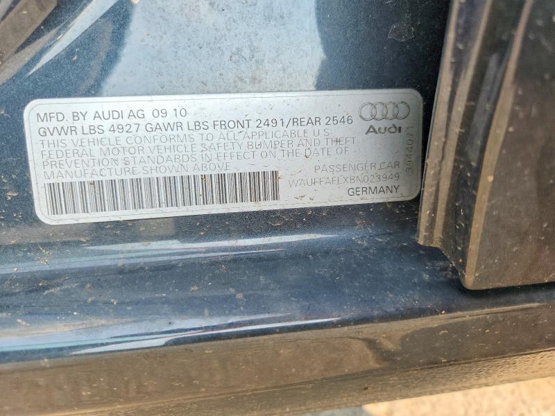 Продажа на аукционе авто 2011 Audi A4, vin: WAUFFAFLXBN023949, номер лота: 64883106