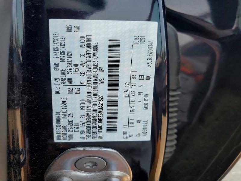 Продаж на аукціоні авто 2021 Ford Escape, vin: 1FMCU9BZ6MUA21527, номер лоту: 66664386