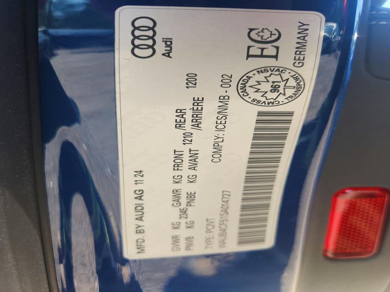 Auction sale of the 2025 Audi S5, vin: WAUB4CF51SA014727, lot number: 63569916