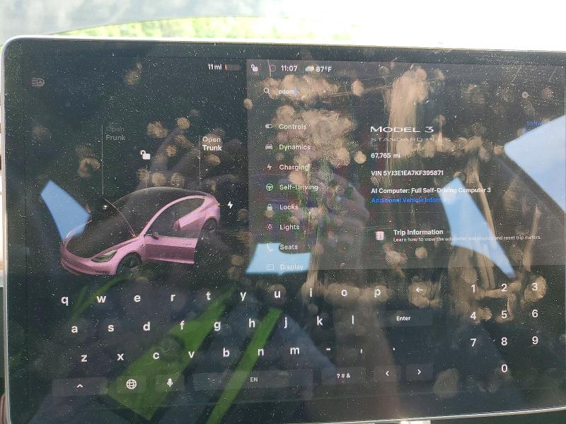 Aukcja sprzedaży 2019 Tesla Model 3, vin: 5YJ3E1EA7KF395871, numer aukcji: 64626326