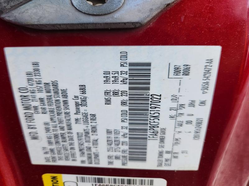 Продаж на аукціоні авто 2019 Ford Mustang, vin: 1FA6P8CF5K5197022, номер лоту: 63599866