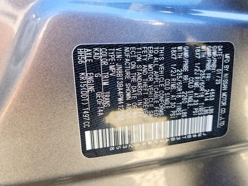 Продажа на аукционе авто 2023 Nissan Rogue, vin: JN8BT3BA4PW412358, номер лота: 66472916