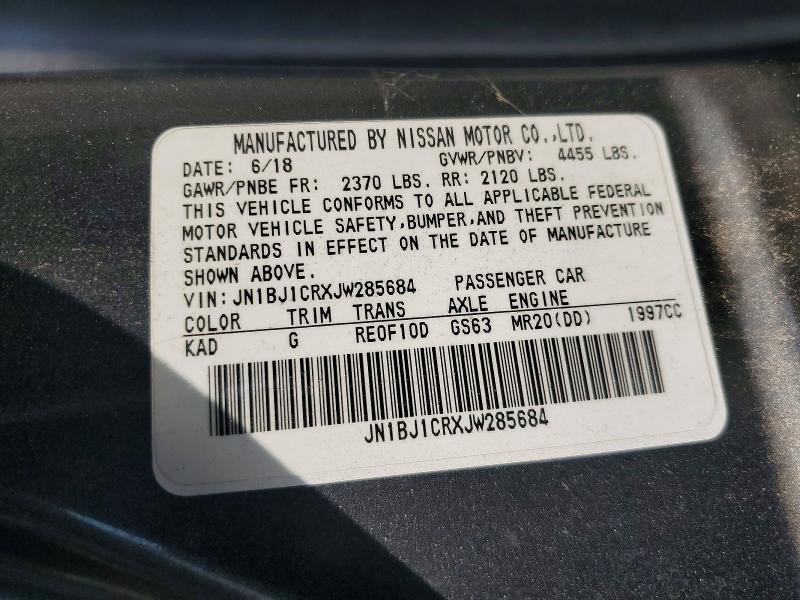 Продаж на аукціоні авто 2018 Nissan Rogue Sport, vin: JN1BJ1CRXJW285684, номер лоту: 64457156