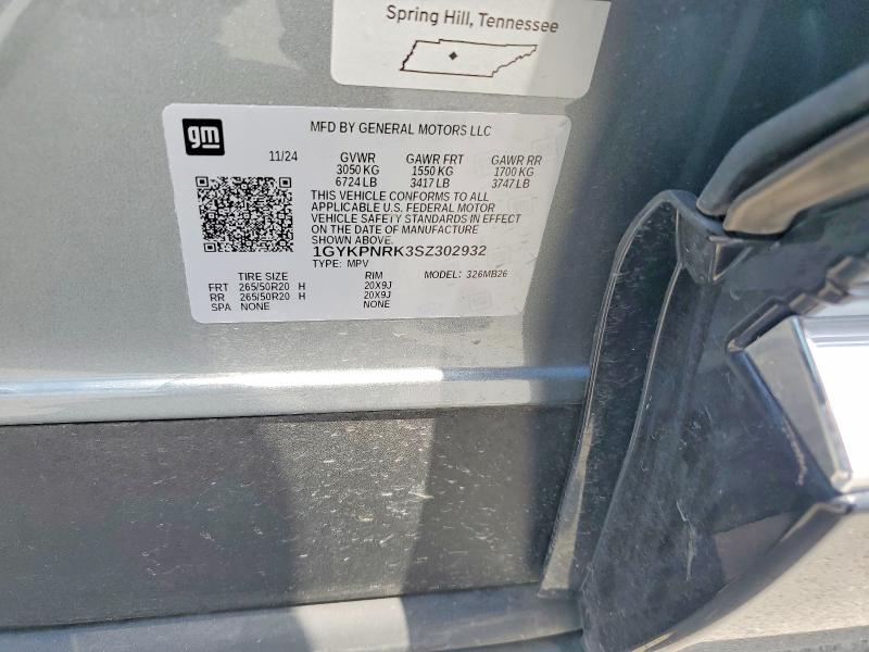 Продаж на аукціоні авто 2025 Cadillac Lyriq, vin: 1GYKPNRK3SZ302932, номер лоту: 64102176