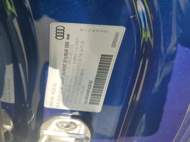 63581876 :رقم المزاد ، WAUMFAFH6FN008180 vin ، 2015 Audi A5 مزاد بيع