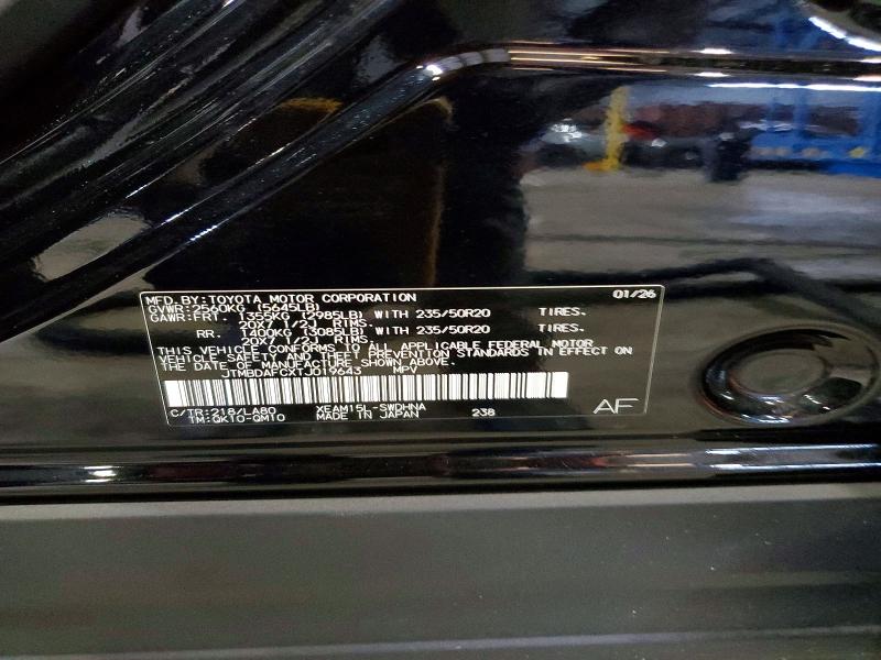 2026 Subaru Solterra მანქანა იყიდება აუქციონზე, vin: JTMBDAFCXTJ019643, აუქციონის ნომერი: 65517526