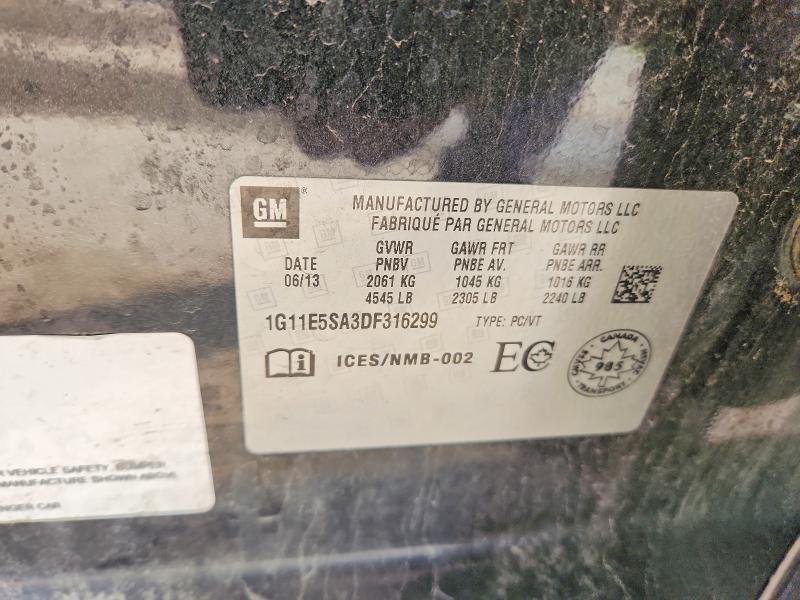 64802556 :رقم المزاد ، 1G11E5SA3DF316299 vin ، 2013 Chevrolet Malibu مزاد بيع