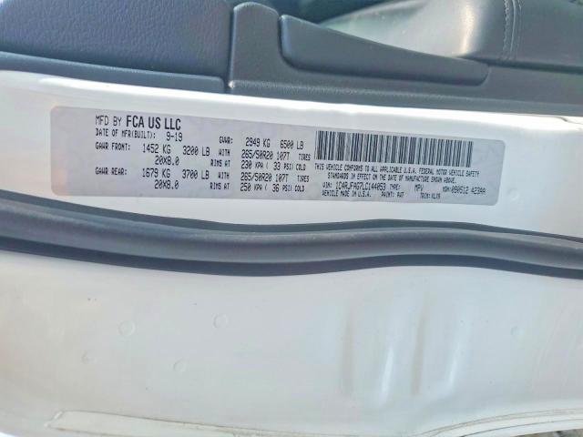 Aukcja sprzedaży 2020 Jeep Grand Cherokee, vin: 1C4RJFAG7LC144053, numer aukcji: 64694766