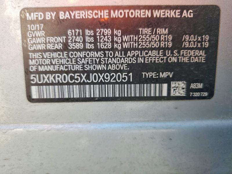 Aukcja sprzedaży 2018 Bmw X5, vin: 5UXKR0C5XJ0X92051, numer aukcji: 65561846