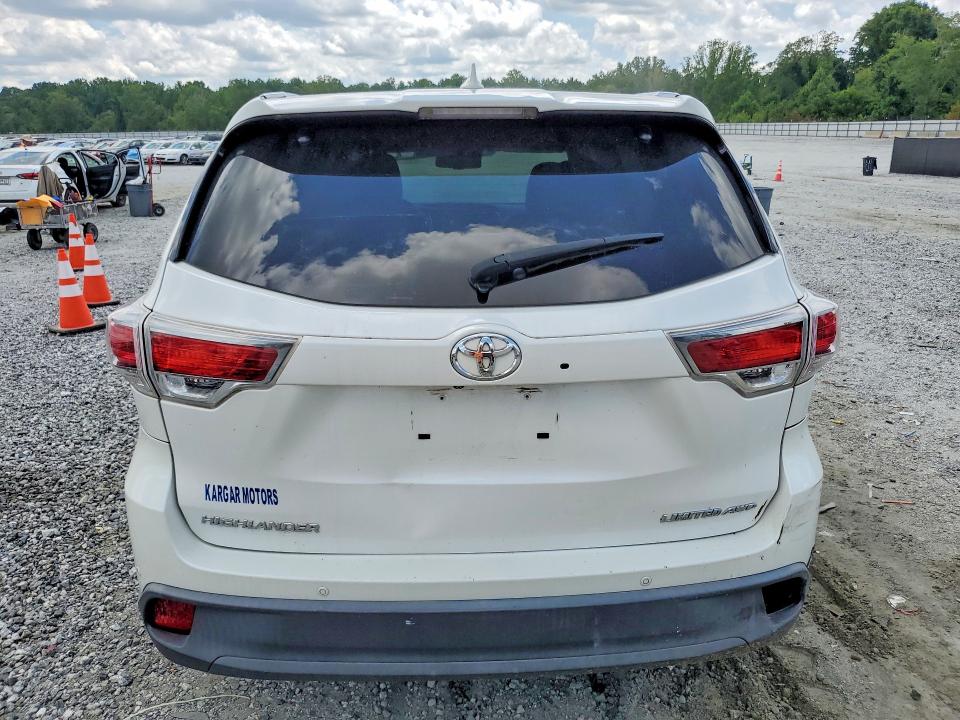 2015 Toyota Highlander მანქანა იყიდება აუქციონზე, vin: 5TDDKRFH7FS182606, აუქციონის ნომერი: 64458316