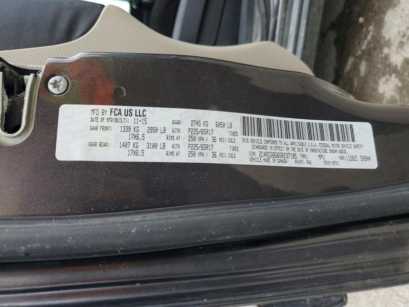 Aukcja sprzedaży 2016 Dodge Grand Caravan, vin: 2C4RDGBG6GR237185, numer aukcji: 65179536