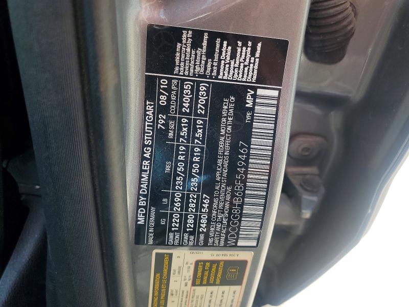 Aukcja sprzedaży 2011 Mercedes-benz Glk, vin: WDCGG8HB6BF549467, numer aukcji: 64451716