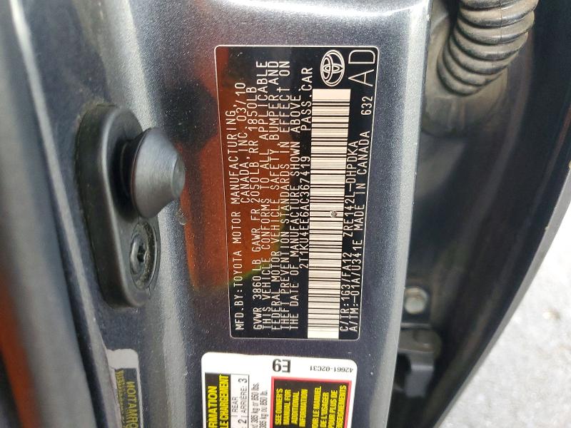 Aukcja sprzedaży 2010 Toyota Matrix, vin: 2T1KU4EE6AC367419, numer aukcji: 66136646