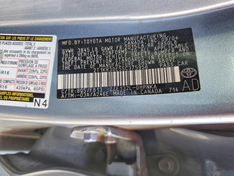 Aukcja sprzedaży 2005 Toyota Matrix, vin: 2T1KR30E55C375956, numer aukcji: 66741616
