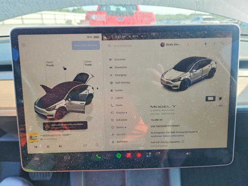 Aukcja sprzedaży 2023 Tesla Model Y, vin: 7SAYGAEE7PF781557, numer aukcji: 65437426