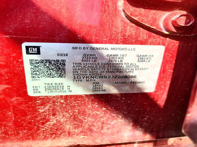 Продажа на аукционе авто 2018 Cadillac Xt5, vin: 1GYKNCRS2JZ228086, номер лота: 65384616