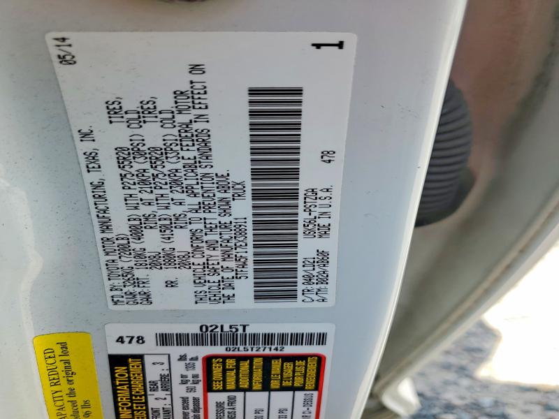 Продаж на аукціоні авто 2014 Toyota Tundra, vin: 5TFAW5F17EX388911, номер лоту: 62472566