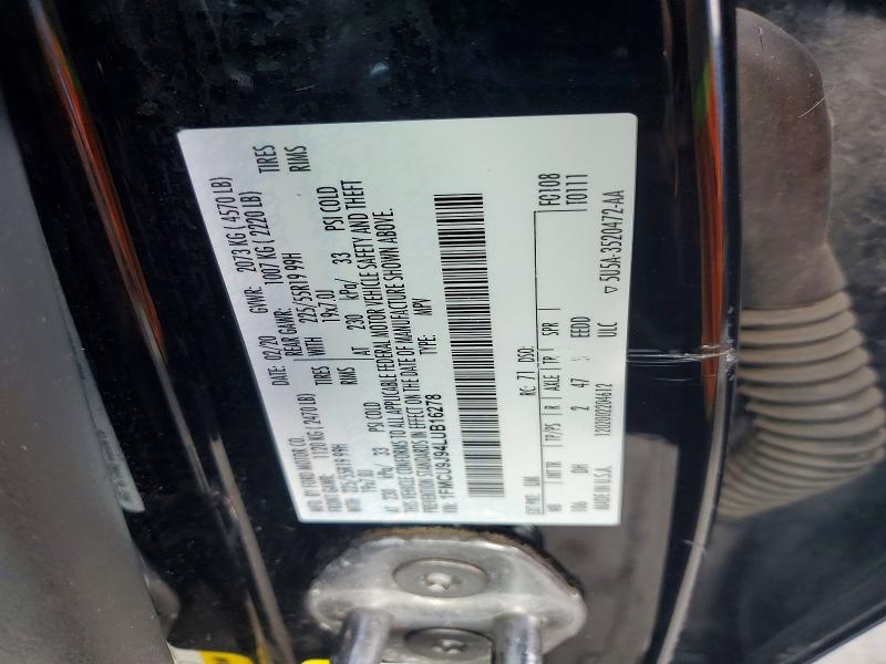 2020 Ford Escape მანქანა იყიდება აუქციონზე, vin: 1FMCU9J94LUB16278, აუქციონის ნომერი: 67248486