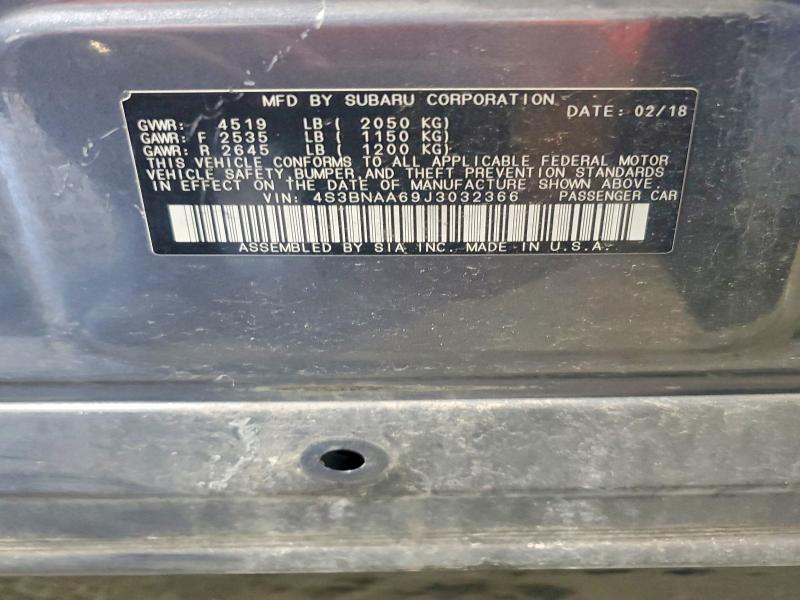 Продаж на аукціоні авто 2018 Subaru Legacy, vin: 4S3BNAA69J3032366, номер лоту: 63742626
