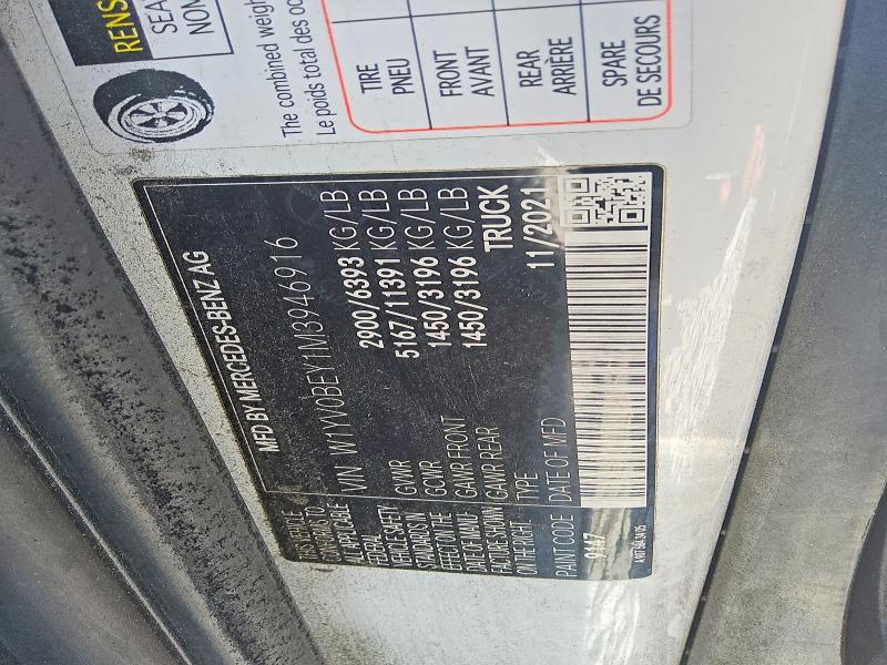 65588776 :رقم المزاد ، W1YV0BEY1M3946916 vin ، 2021 Mercedes-benz Metris مزاد بيع