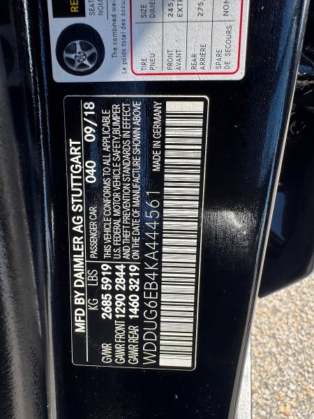 Продажа на аукционе авто 2019 Mercedes-benz S, vin: WDDUG6EB4KA444561, номер лота: 65944466
