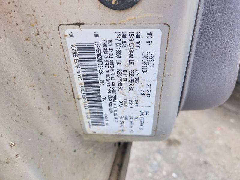 64023026 :رقم المزاد ، 1B4HS28Z0WF137034 vin ، 1998 Dodge Durango مزاد بيع