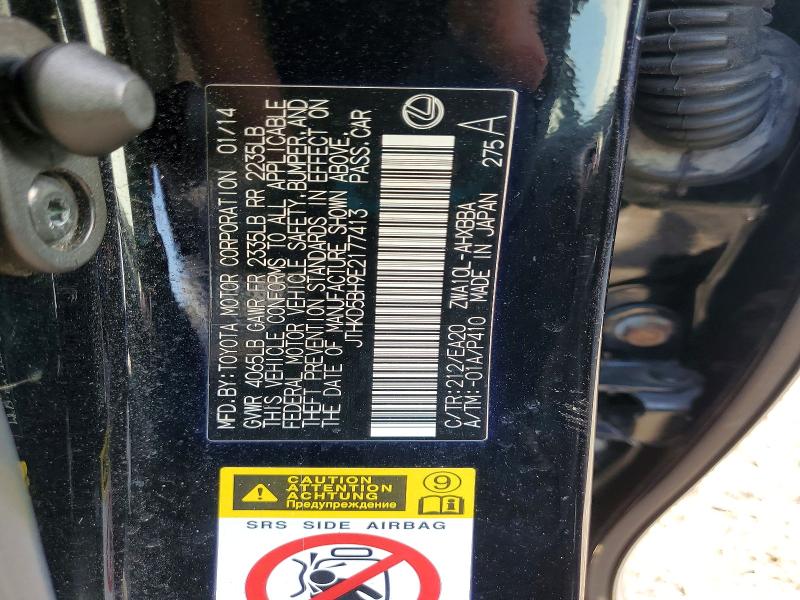 Aukcja sprzedaży 2014 Lexus Ct, vin: JTHKD5BH9E2177413, numer aukcji: 65106126